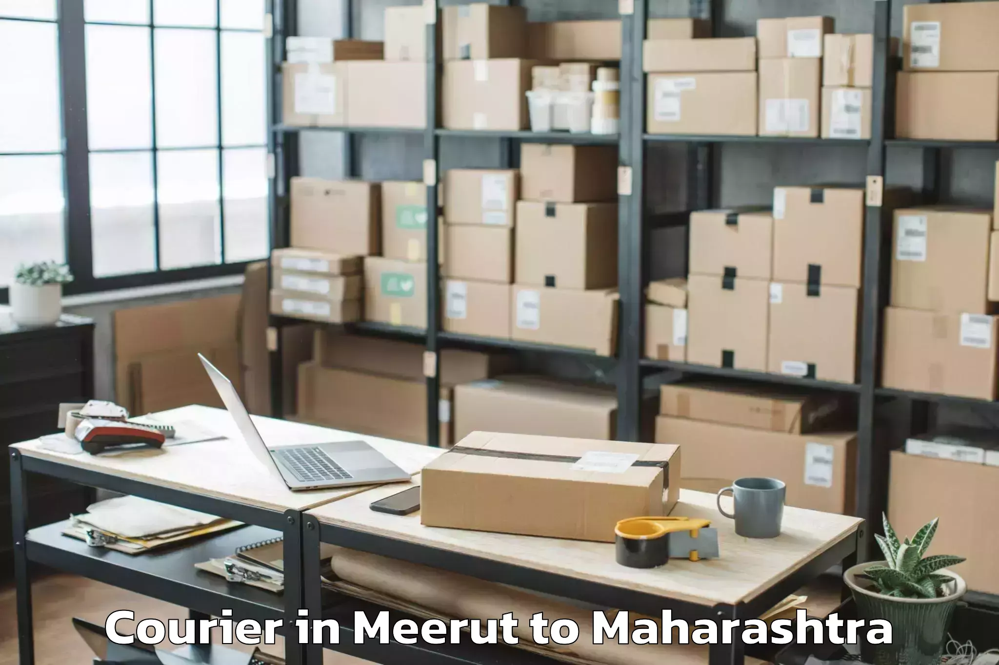 Book Meerut to Nandgaon Khandeshwar Courier Online